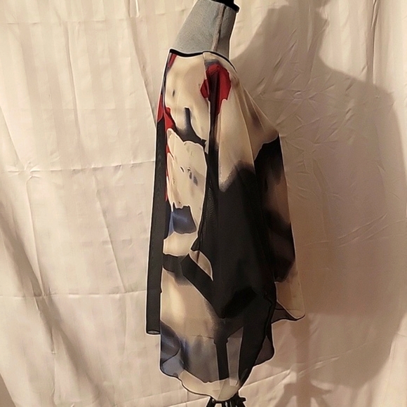 Ckikiou Chiffon Women's Tunic Floral Printed Boho Beach Cover-up, OS, NWT - Picture 4 of 6